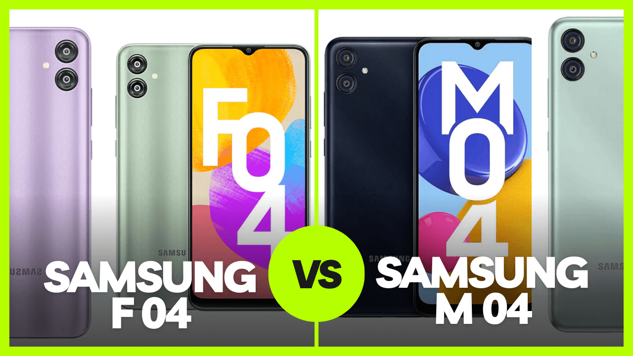 Samsung Galaxy M04 vs Galaxy F04