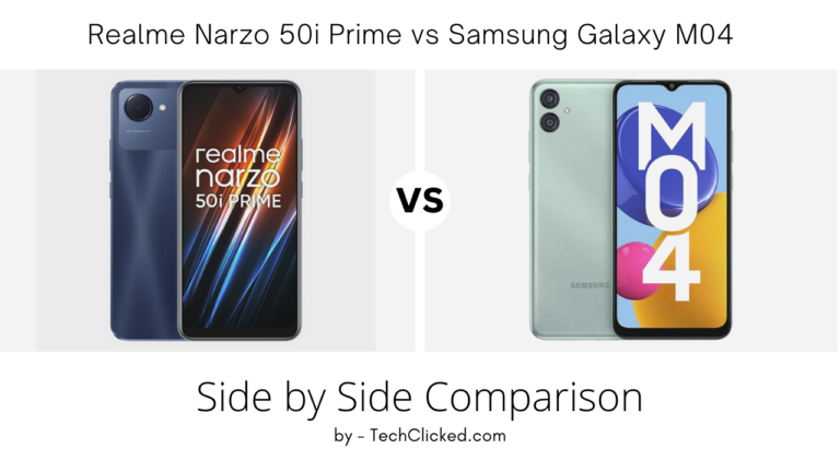 Samsung Galaxy M04 vs Realme Narzo 50i Prime – Side by Side Comparison